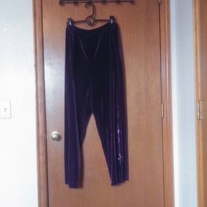 Purple Velvet Pants
